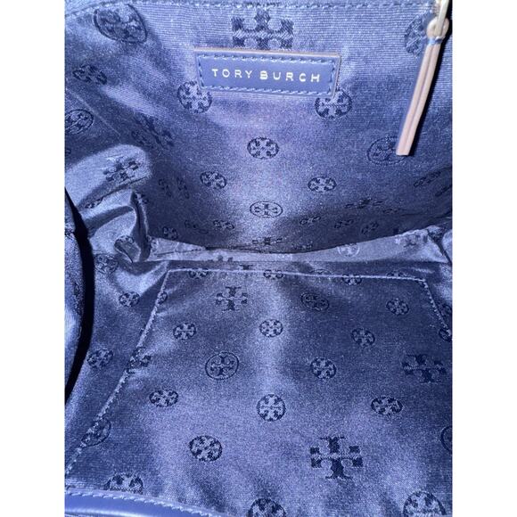 Tory Burch Nylon Logo Backpack – Navy & Red Print NWOT - Picture 5 of 8